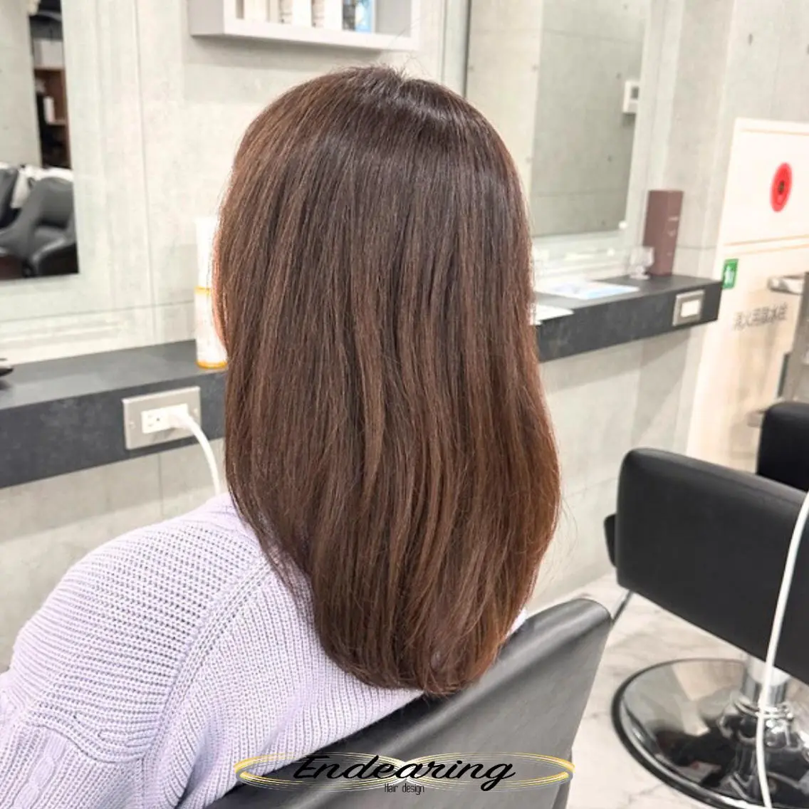 カラー 透明感カラー カット ヘアカラー Endearing 銀座/レイヤーカットのヘアスタイル