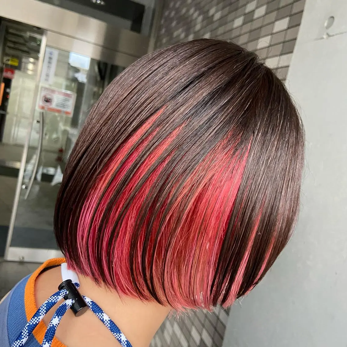 ショート カラー 💜推しインナー カラー/菊池柊真💜のヘアスタイル