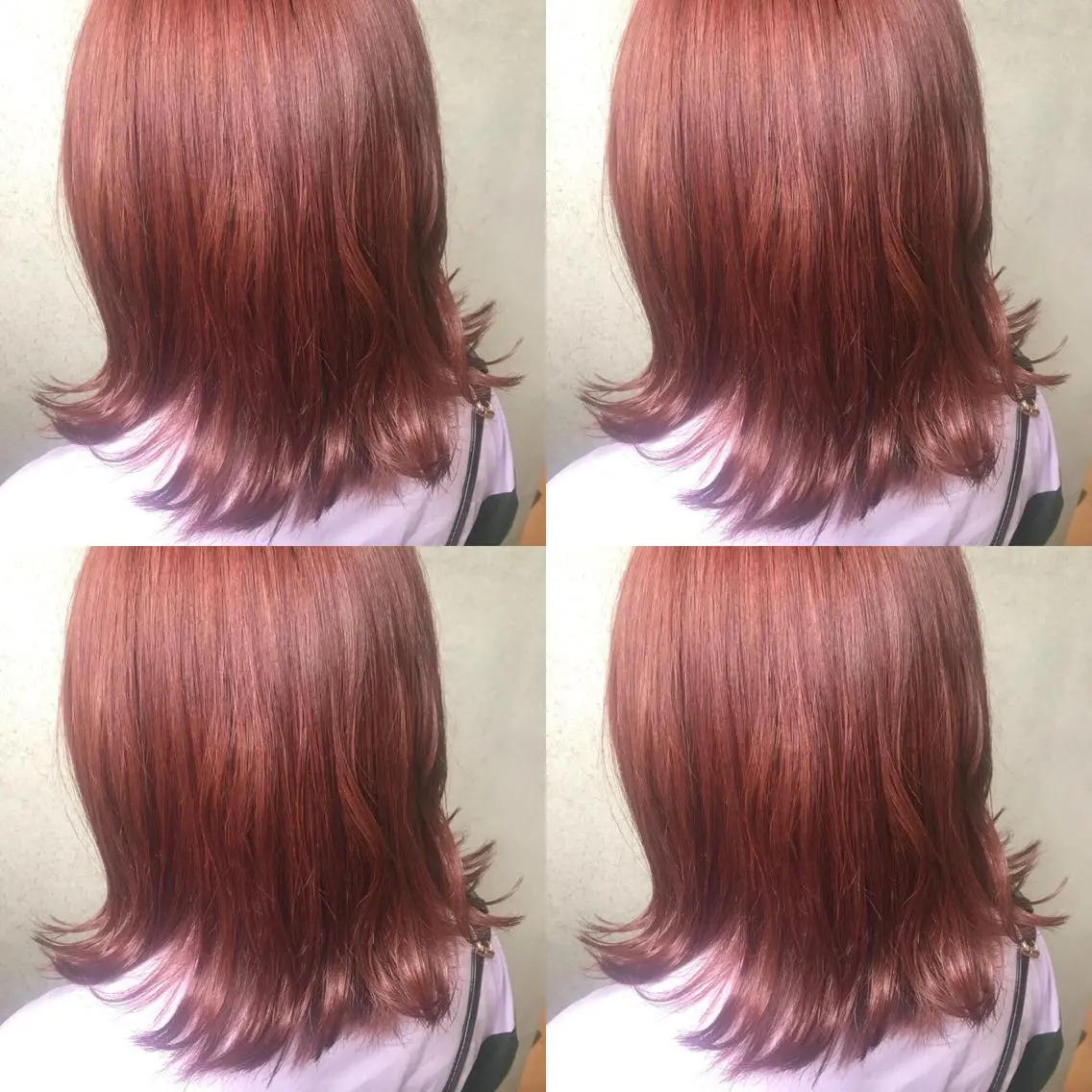ミディアム カラー ヘアカラー 小栗 麻衣のヘアスタイル