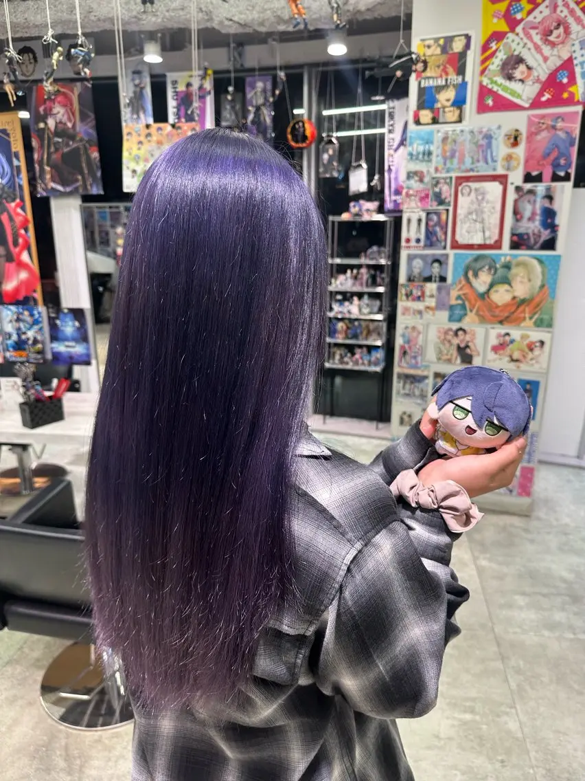 全体ブリーチ+カラーの写真