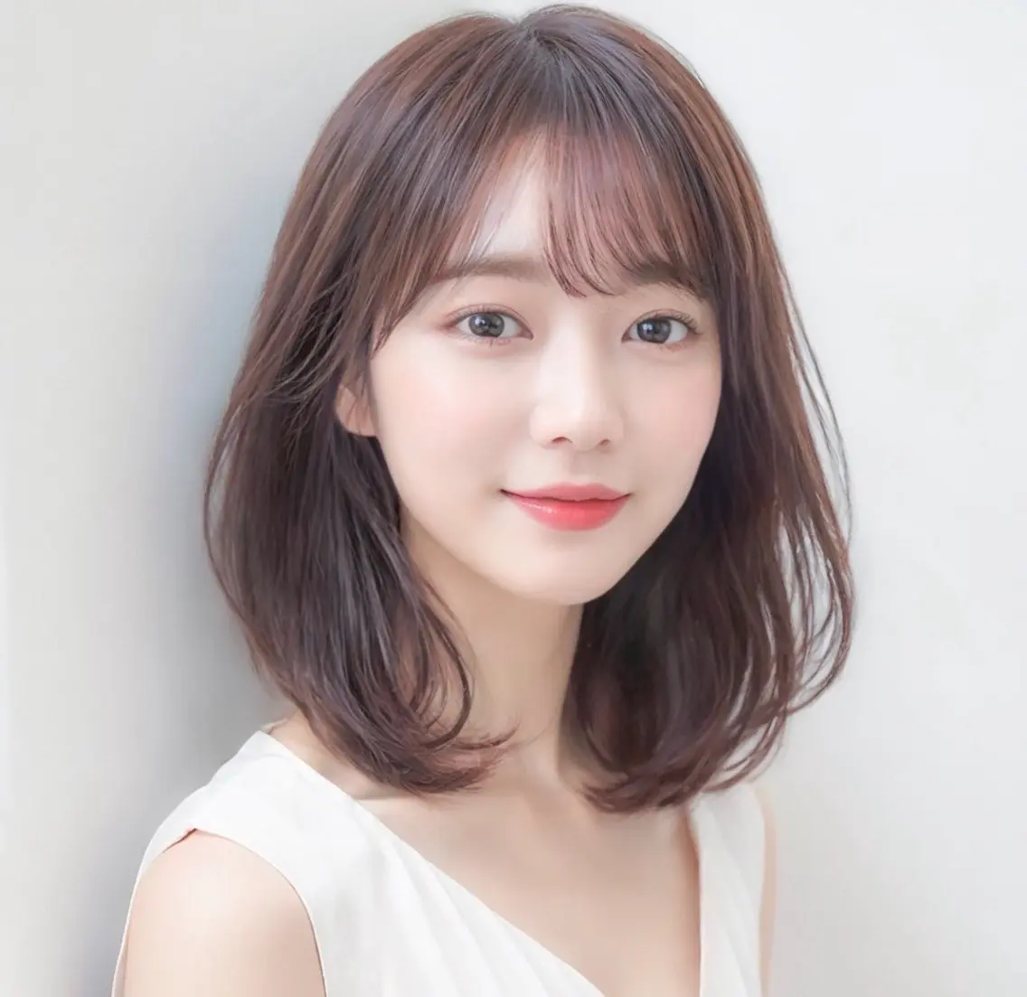 ミディアム カット ヘアカラー 小村 誠也のヘアスタイル