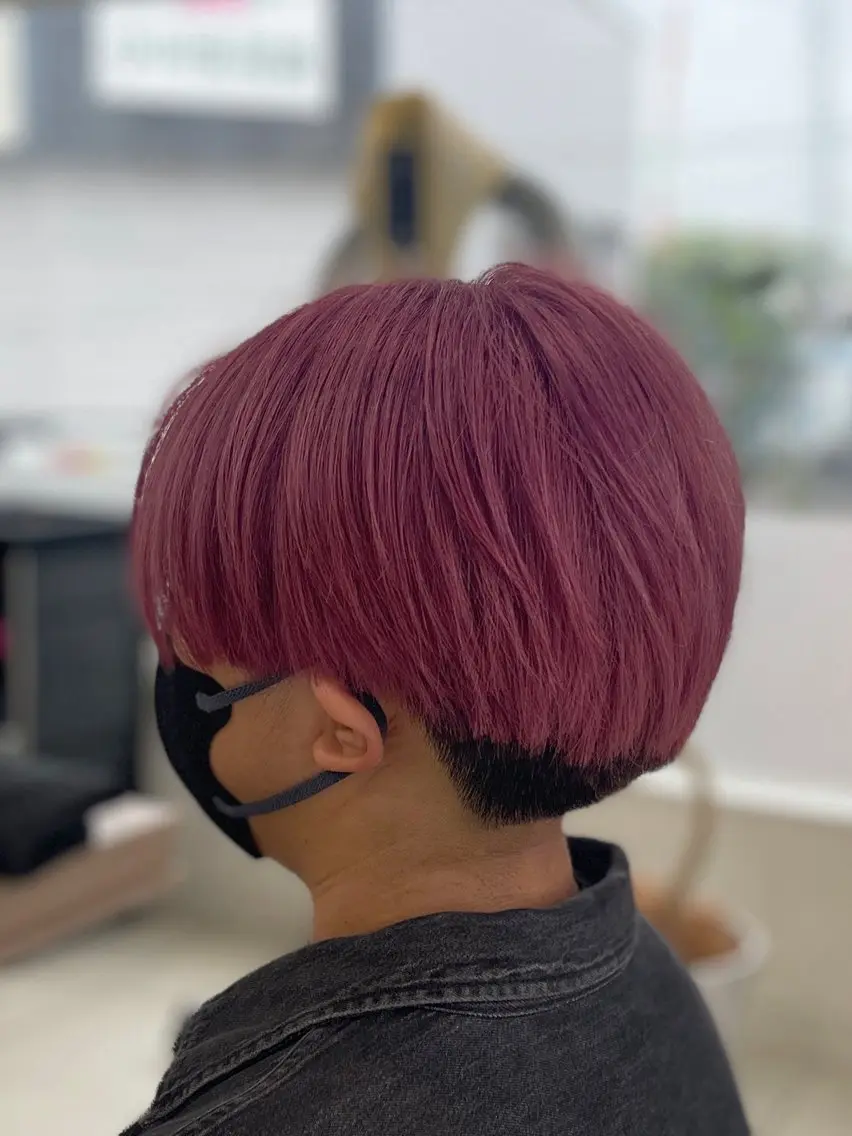 ショート カット ヘアカラー トリートメント 藤原 亜美🤍のヘアスタイル