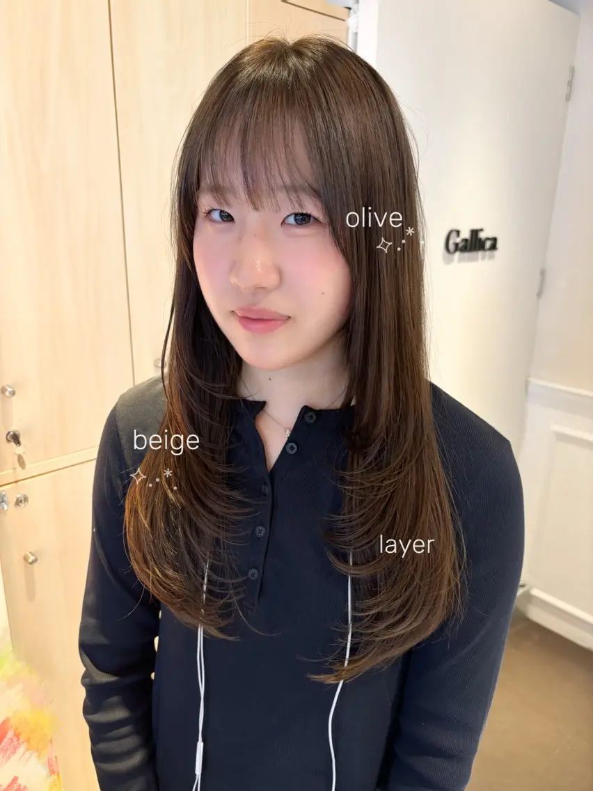 ロング カラー ヘアカラー トリートメント ヘッドスパ ヘアセット 柔らかgirly/ レイヤー/yuiのヘアスタイル