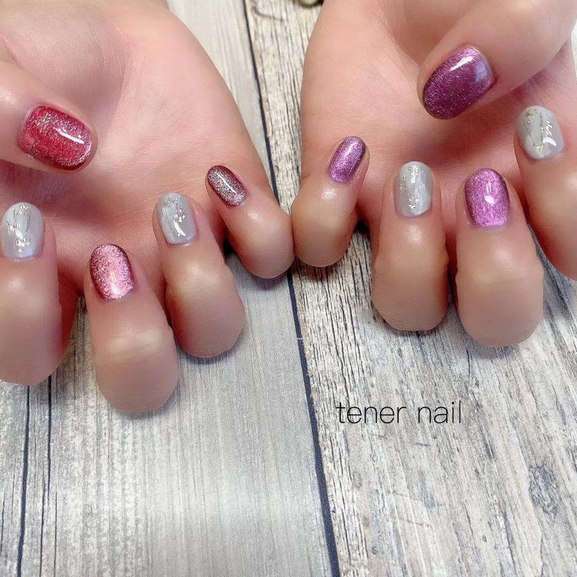 ネイル 赤色 テネルネイル tener nailのネイルデザイン