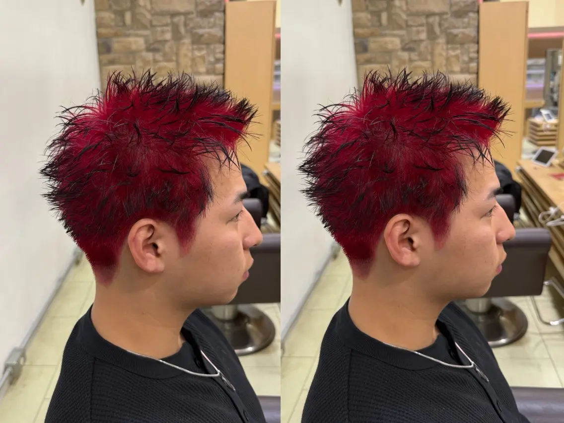 (🉐メンズ限定‼️)デザインカラー➕cut➕LOAトリートメント付き🤚💫の写真