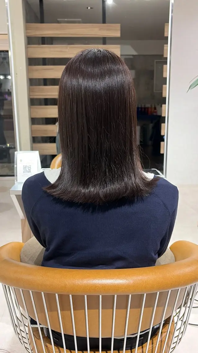 セミロング 田中 怜菜のヘアスタイル