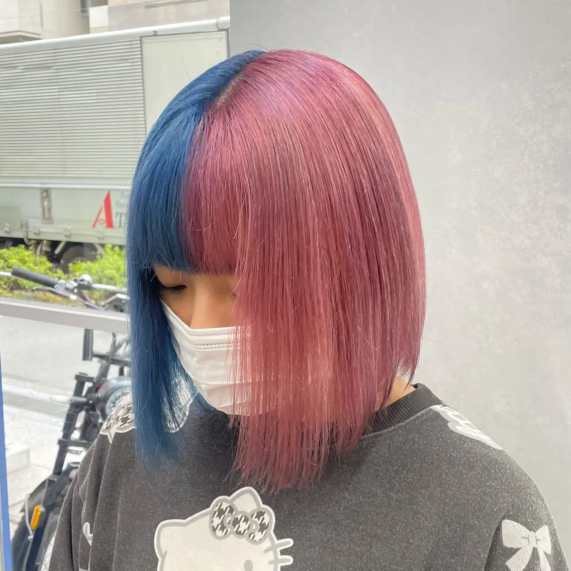 ミディアム ヘアカラー 🫧艶髪/ブリーチ 🐳honami🫧のヘアスタイル