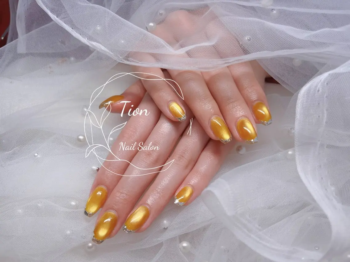 ネイル 長さ出し フットネイル ジェルネイル 韓国ネイル マグネットネイル Nailsalon Tion二子玉川店のネイルデザイン