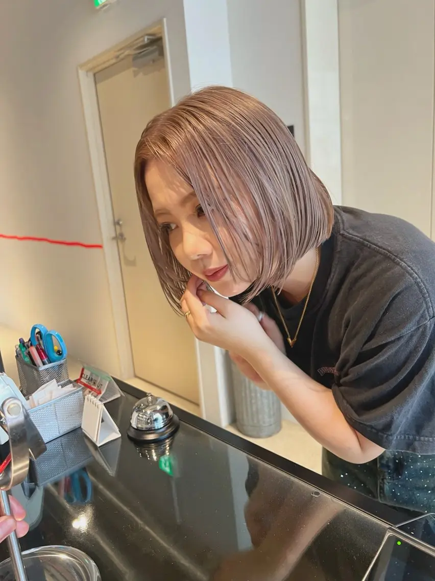 ミディアム カット ヘアカラー 大澤 叶方のヘアスタイル