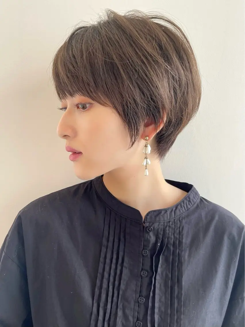 ショート 丸みショート イエローカラー 韓国風ヘア ショートヘア カット ショート・ボブ特化 mahoのその他イメージ