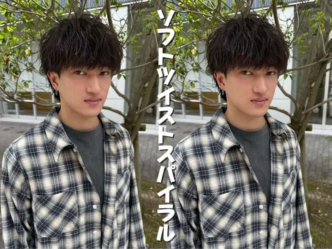 ショート パーマ メンズ カット パーマ トリートメント ヘアセット 亀井隆汰/メンズ専門 パーマ特化美容師のヘアスタイル