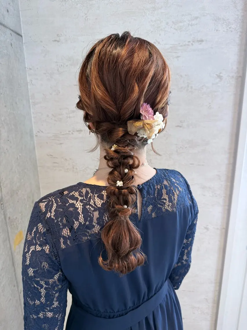 ヘアアレンジ はやしほのか｜ ヘアセット×カラーのヘアスタイル
