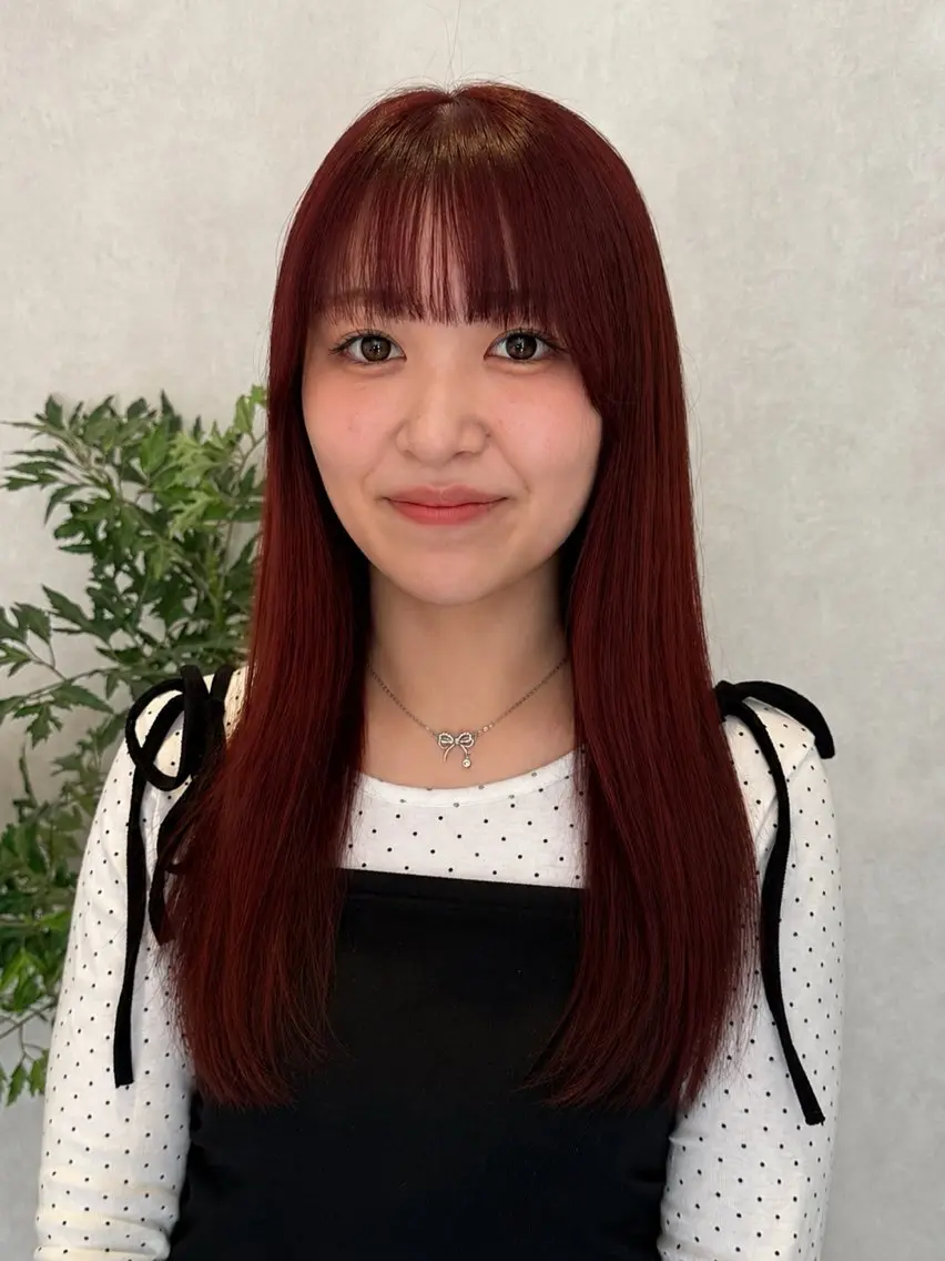 ロング カット ヘアカラー トリートメント 名竹聖治/透明感 カラー/縮毛矯正のヘアスタイル
