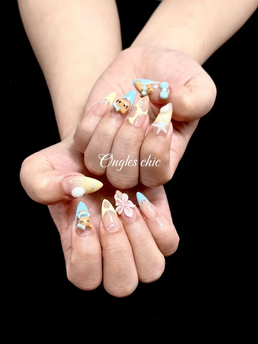 ネイル ハンドネイル ongles chicのネイルデザイン