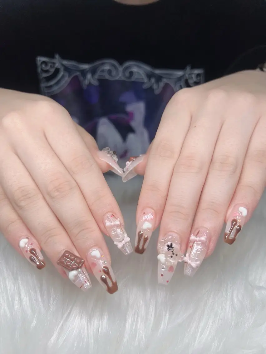 ネイル ハンドネイル Lee Nails チップ長さだし専門店のネイルデザイン