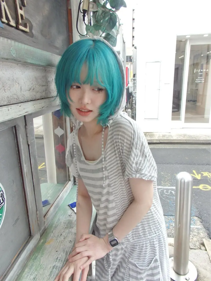 ショート ボブレイヤー ボブ レイヤーカット カット ヘアカラー 明るめカラー/ボブ ★Yuzu★のヘアスタイル