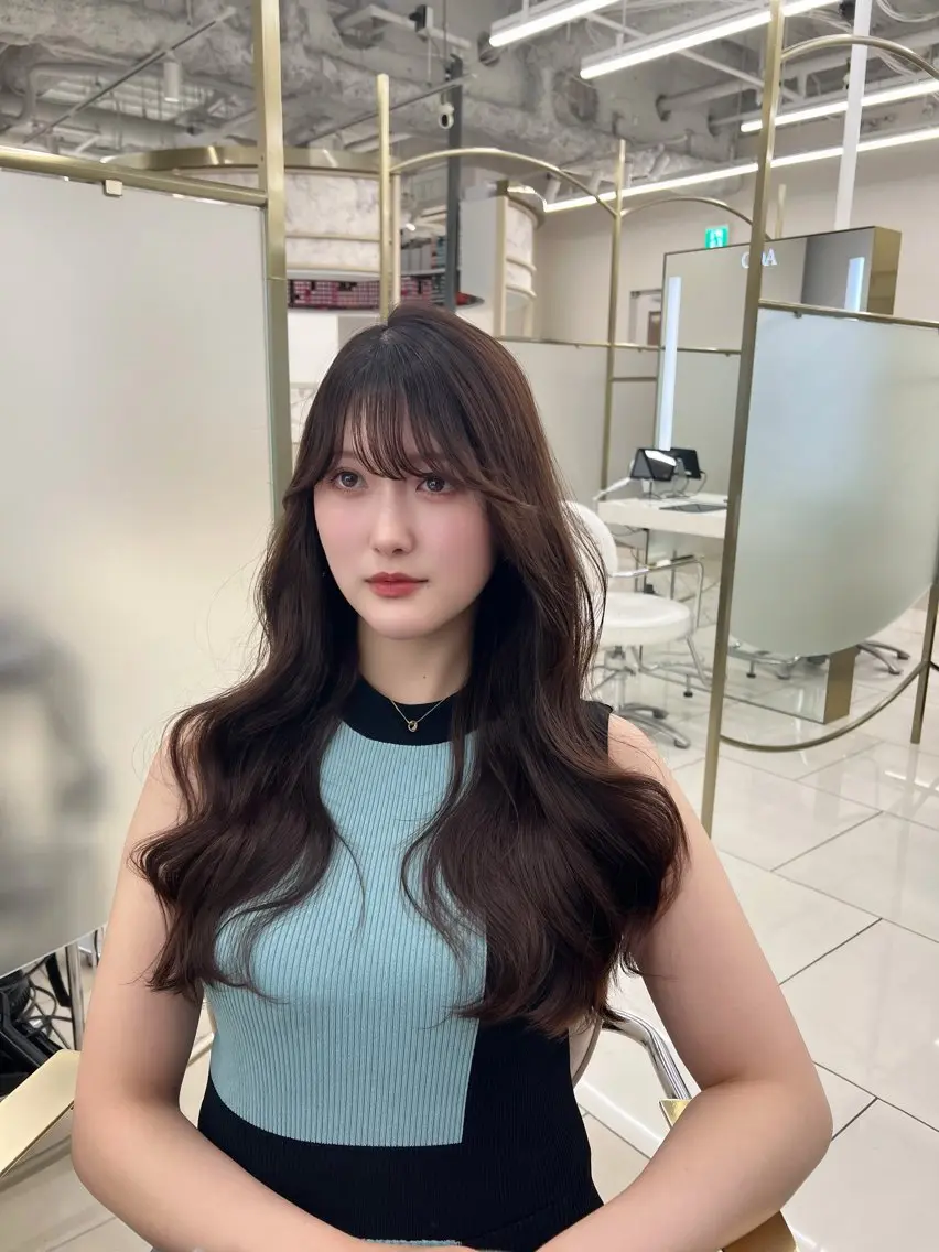 ロング カラー カット ヘアカラー トリートメント 透明感カラー/ 髪質改善/kuroのヘアスタイル