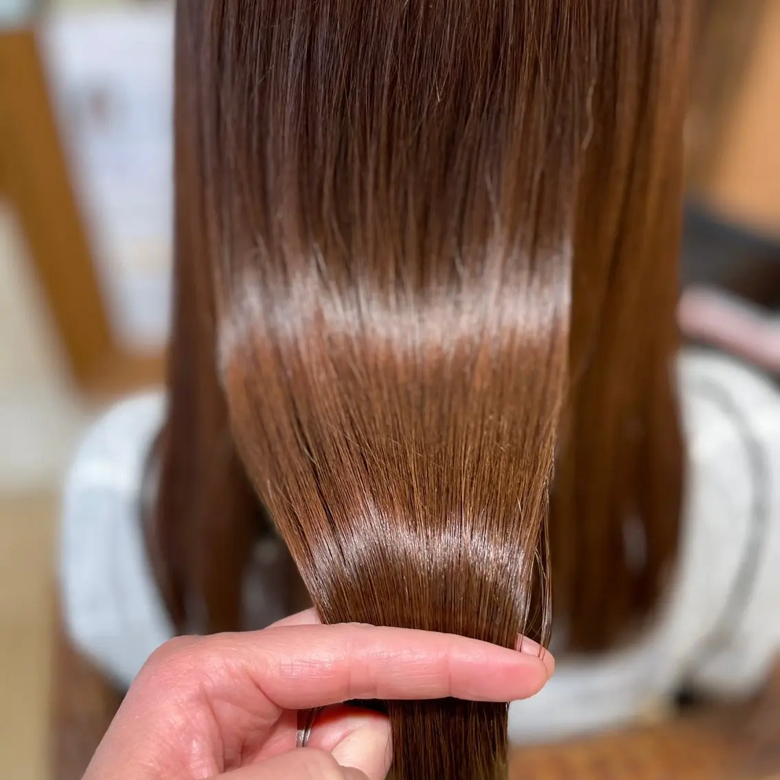 ロング 髪質改善縮毛矯正 美容師✂️山崎竜二のヘアスタイル