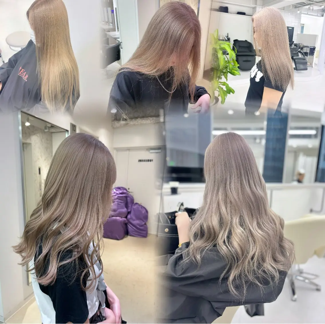 ミディアム カット ヘアカラー トリートメント ヘアセット 🎗副店長/井上 竜 ブリーチ指名No.1のヘアスタイル