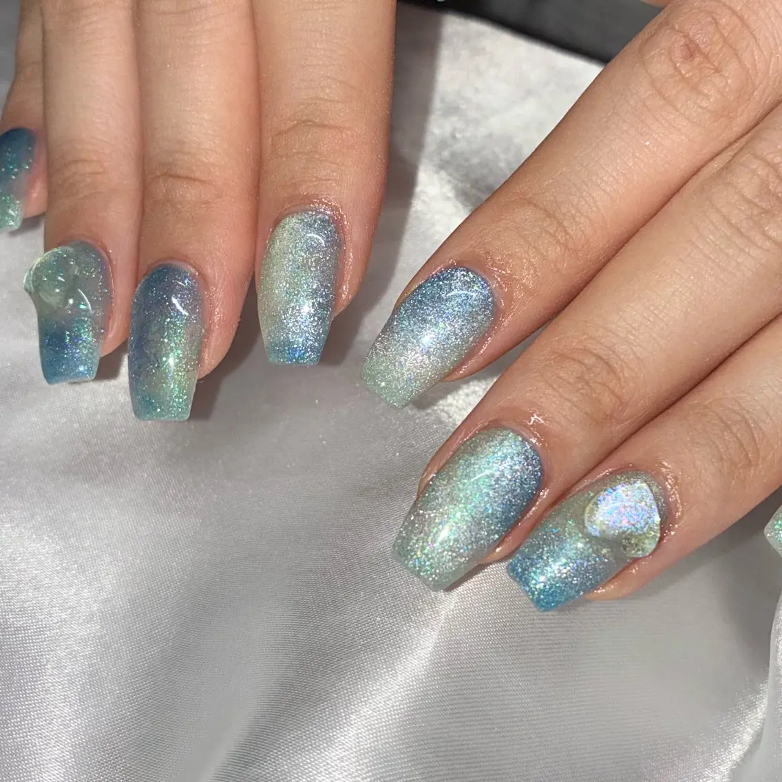 ネイル ジェルネイル マグネットネイル ハンドネイル Nail ヌシん家 AKANEのネイルデザイン