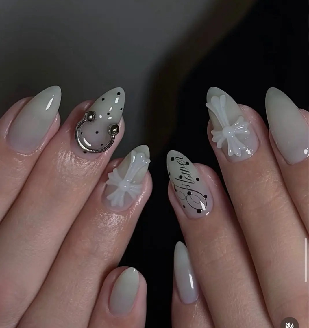 ネイル アートネイル 韓国ネイル 持ち込み ワンホンネイル ハンドネイル Lenie Nail Salonのネイルデザイン