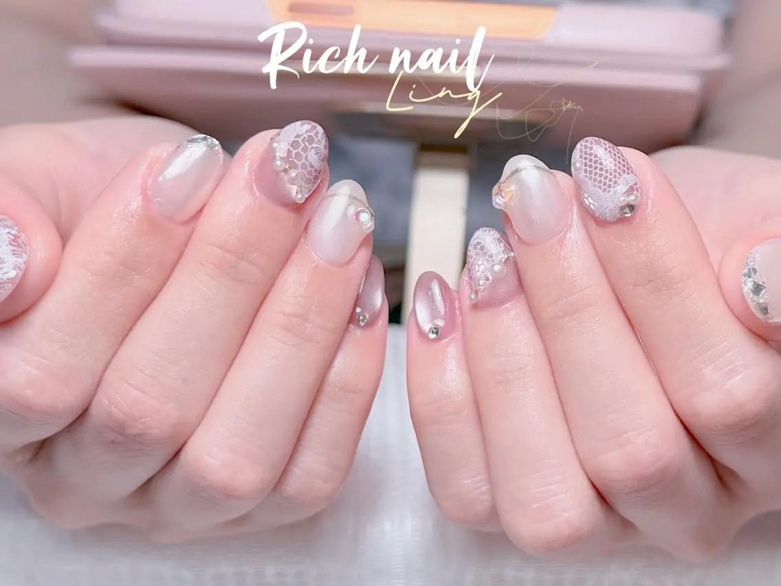 ネイル ハンドネイル ハンドケア Rich Nail 🤲🏻梨央のネイルデザイン