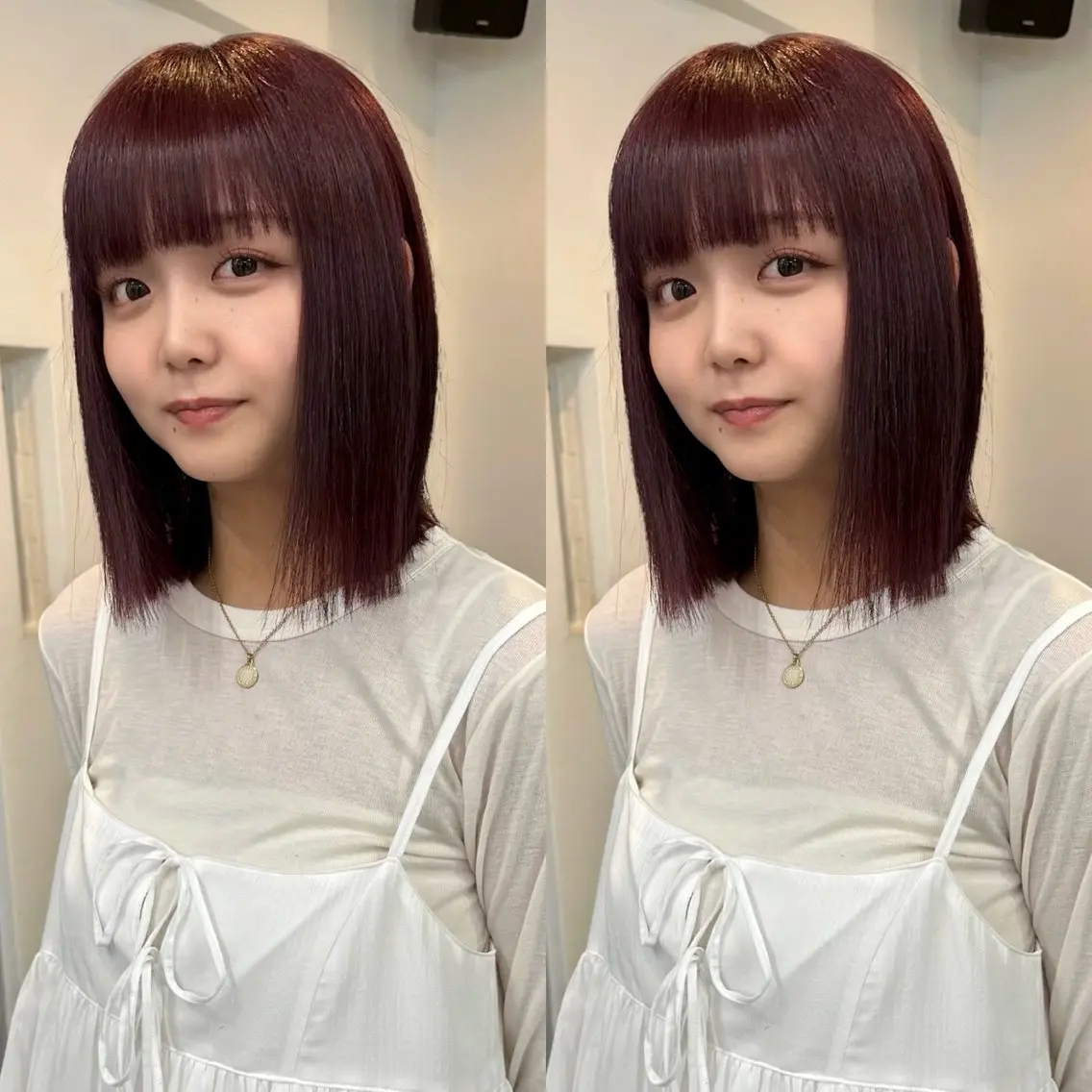 カラー デザインカラー レッドカラー ヘアカラー slit kokoroのヘアスタイル