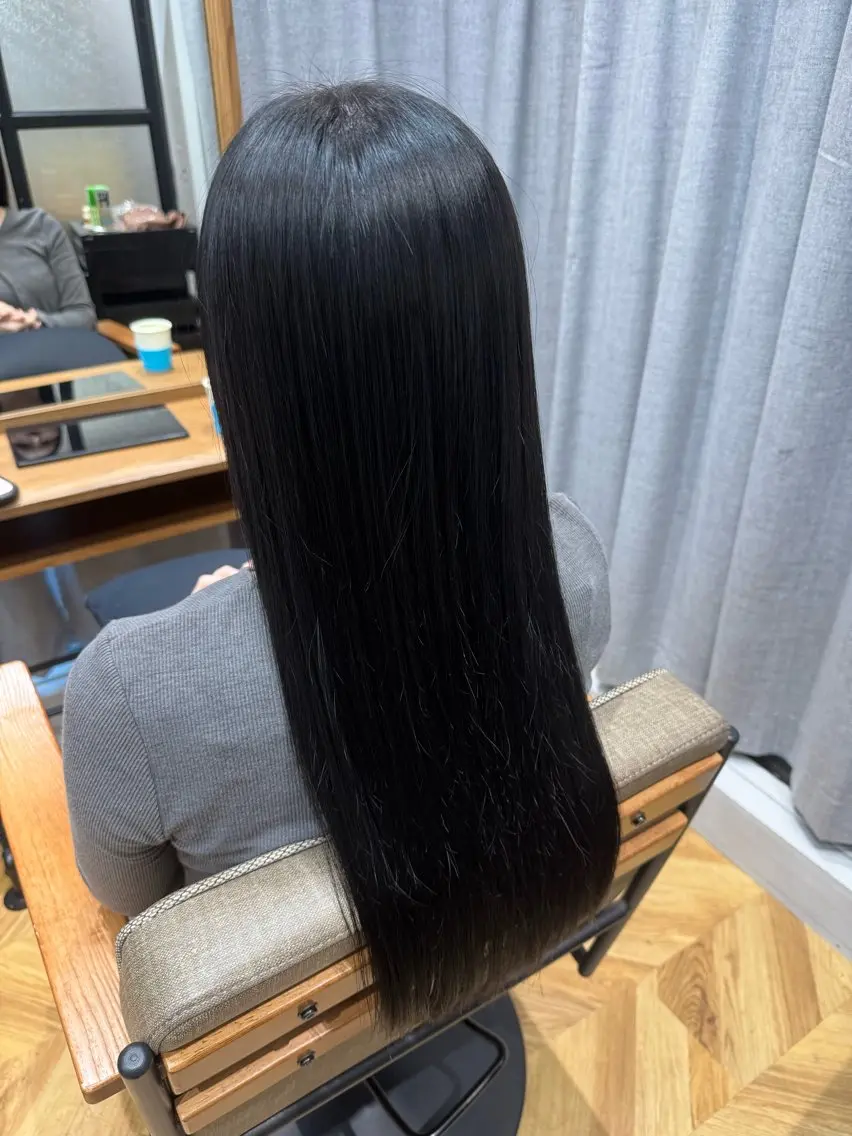 ロング カット ヘアカラー 縮毛矯正 トリートメント ハイライト/透明感 カラー🏝️あんじゅのヘアスタイル