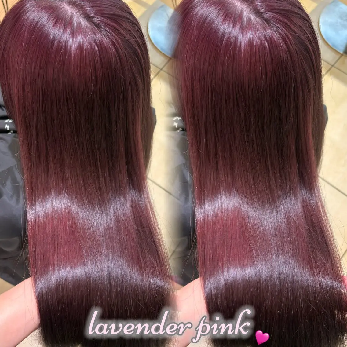 ロング カラー ブリーチ ダブルカラー ラベンダーカラー ラベンダーピンク ブリーチなしカラー ヘアカラー トリートメント 新宿/艶カラー 🎀韓国ヘアKANAのヘアスタイル