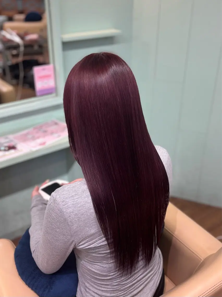 ロング ヘアカラー トリートメント 🍒ねね/横浜/ 似合わせカラー🍒のヘアスタイル