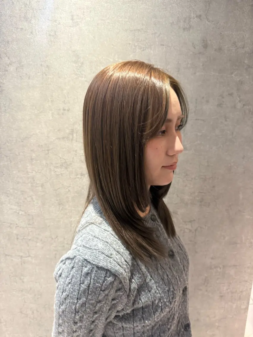セミロング ヘアカラー トリートメント ボブパーマ/カラー RIN⋆⸜🔔⸝‍⋆のヘアスタイル