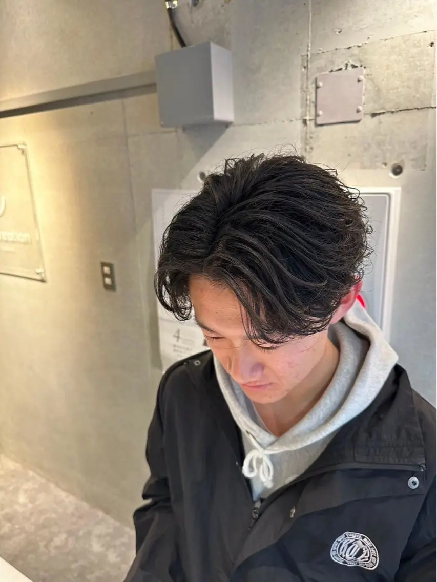 ミディアム パーマ メンズ 【ナチュラル×色気】 DAISUKEのヘアスタイル