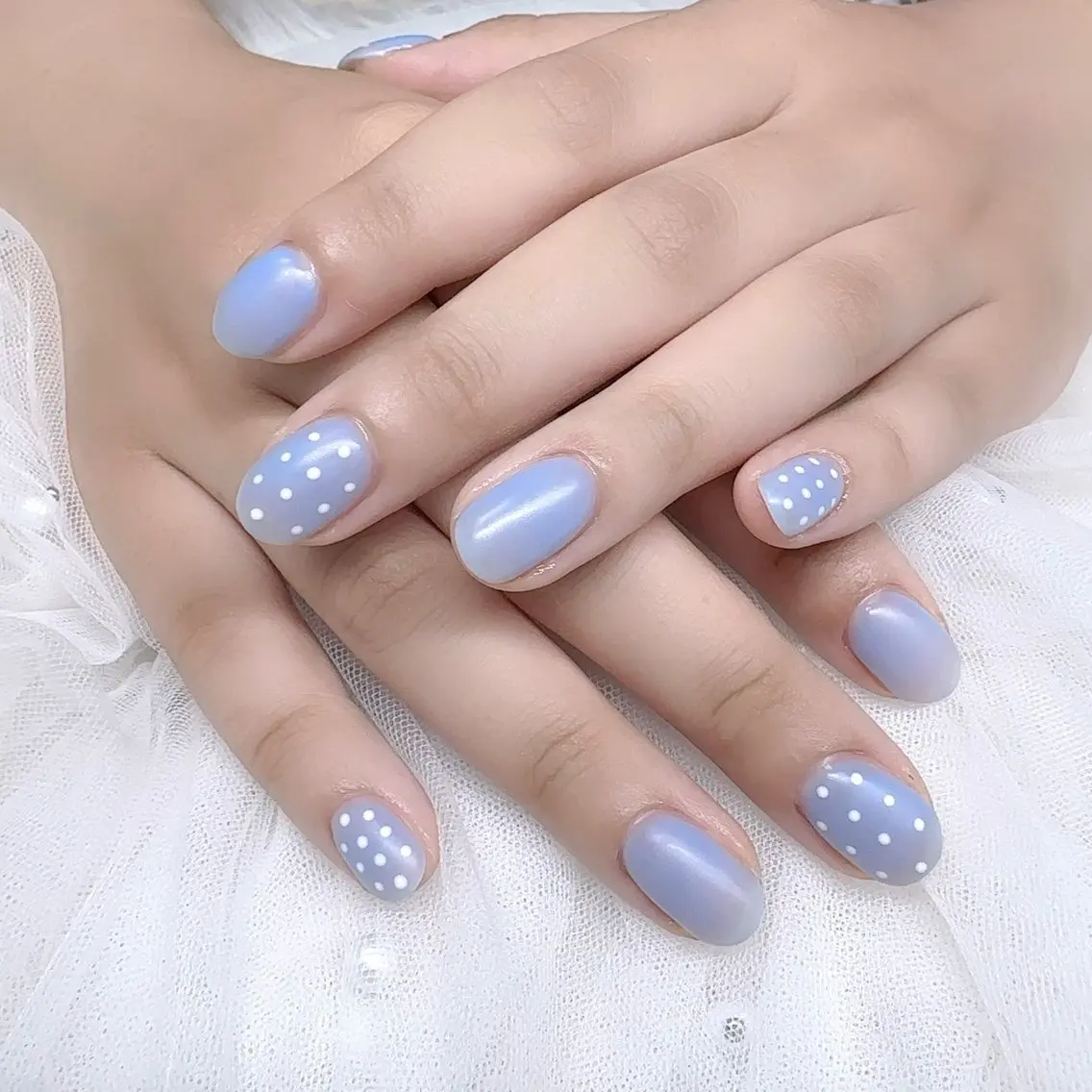 ネイル ドット マットネイル シンプルネイル ハンドネイル LOA.NAIL 本八幡店💞Kyouのネイルデザイン