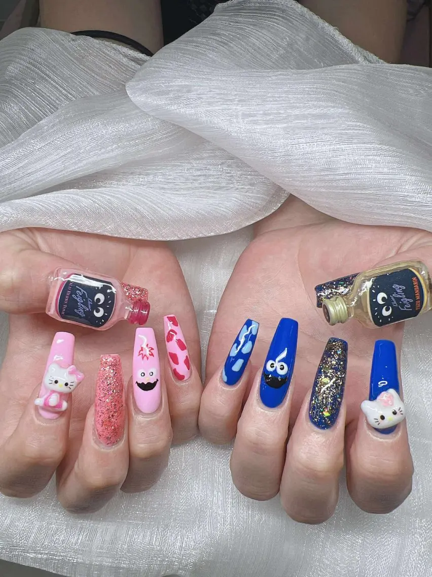 ネイル 長さ出し グラデーション 卒業式 キラキラネイル マグネットネイル ハンドネイル Lee Nailsのネイルデザイン