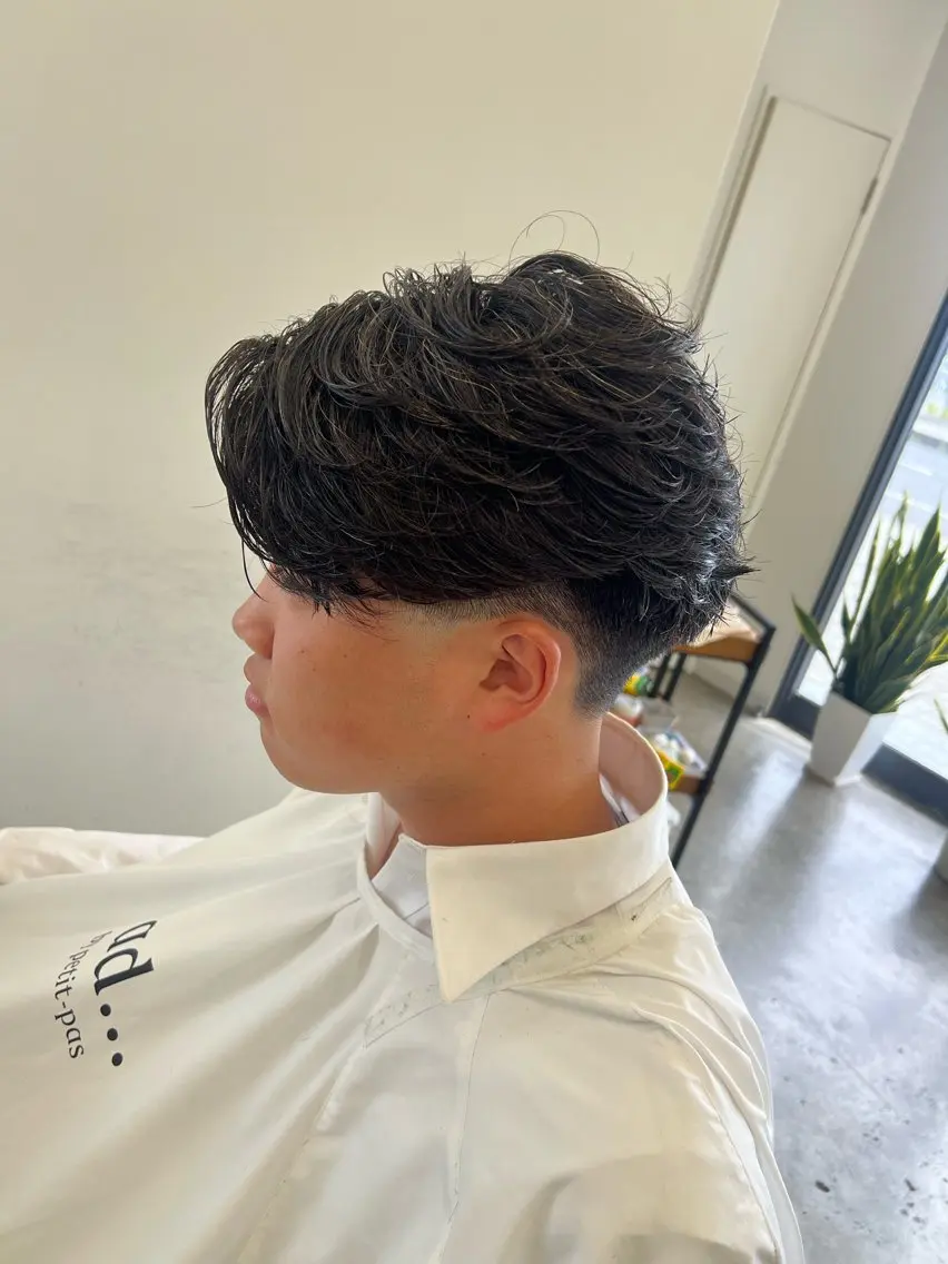ショート パーマ ニュアンスパーマ メンズ特化美容師 井上大輔のヘアスタイル