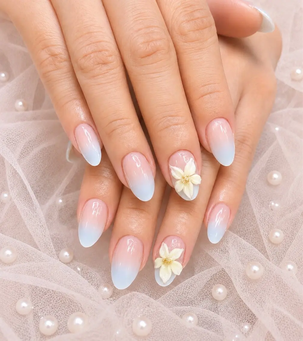 ネイル 長さ出し ジェルネイル キラキラネイル 韓国ネイル ロングネイル ハンドネイル ハンドケア min nail salonのネイルデザイン