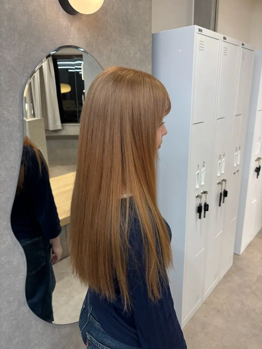 ロング カラー カット ヘアカラー トリートメント 🌷【透明感カラー】 ✨Yuiのヘアスタイル