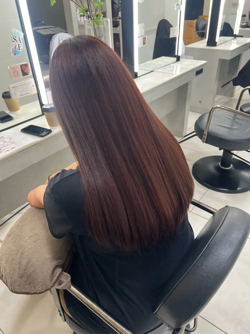 ロング ヘアカラー nene 暖色/艶感カラー🥯のヘアスタイル