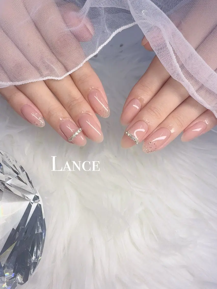 ネイル キラキラネイル 韓国ネイル ワンカラーネイル ワンホンネイル ハンドネイル Lance nailのネイルデザイン