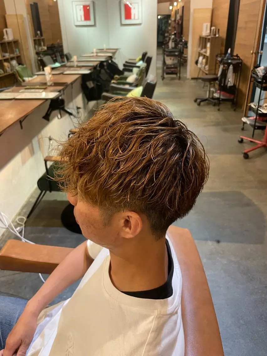 メンズ メンズパーマ 桑田 真奈のヘアスタイル