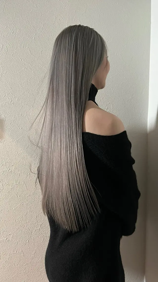 ミディアム 💖艶ハイトーン髪質 改善💖ケンシンのヘアスタイル