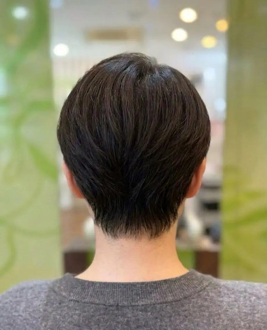 ショート ショートヘア カット Olive 南森町店 酸性縮毛矯正のヘアスタイル