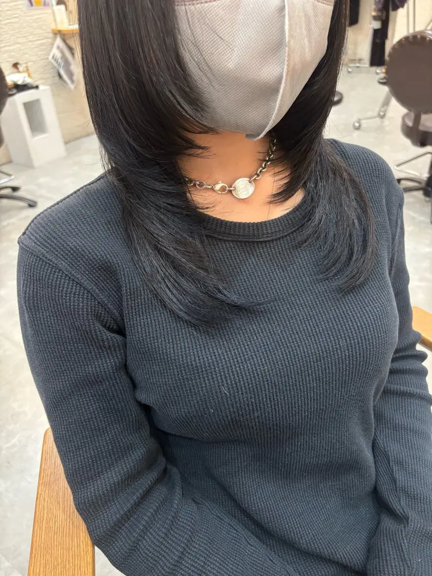 ロング ハッシュカット ROPE 💎かなみ💎のヘアスタイル