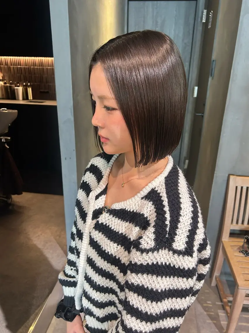 ショート ボブ 似合わせカット カット 山本 夏樹のヘアスタイル