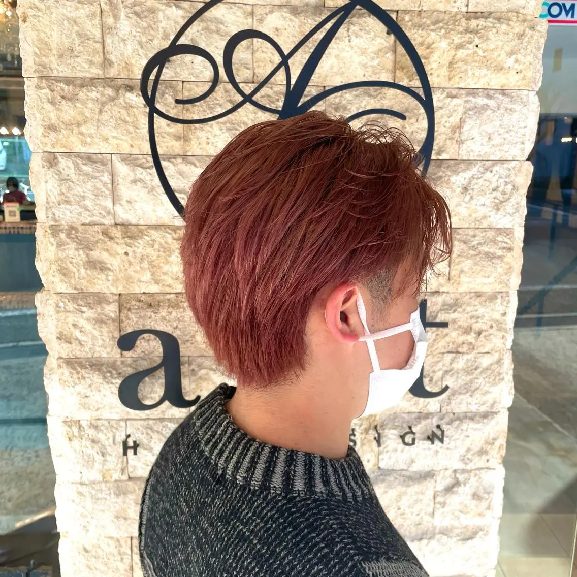 ショート メンズ メンズブリーチ アクストスタイル川勝 しずかのヘアスタイル