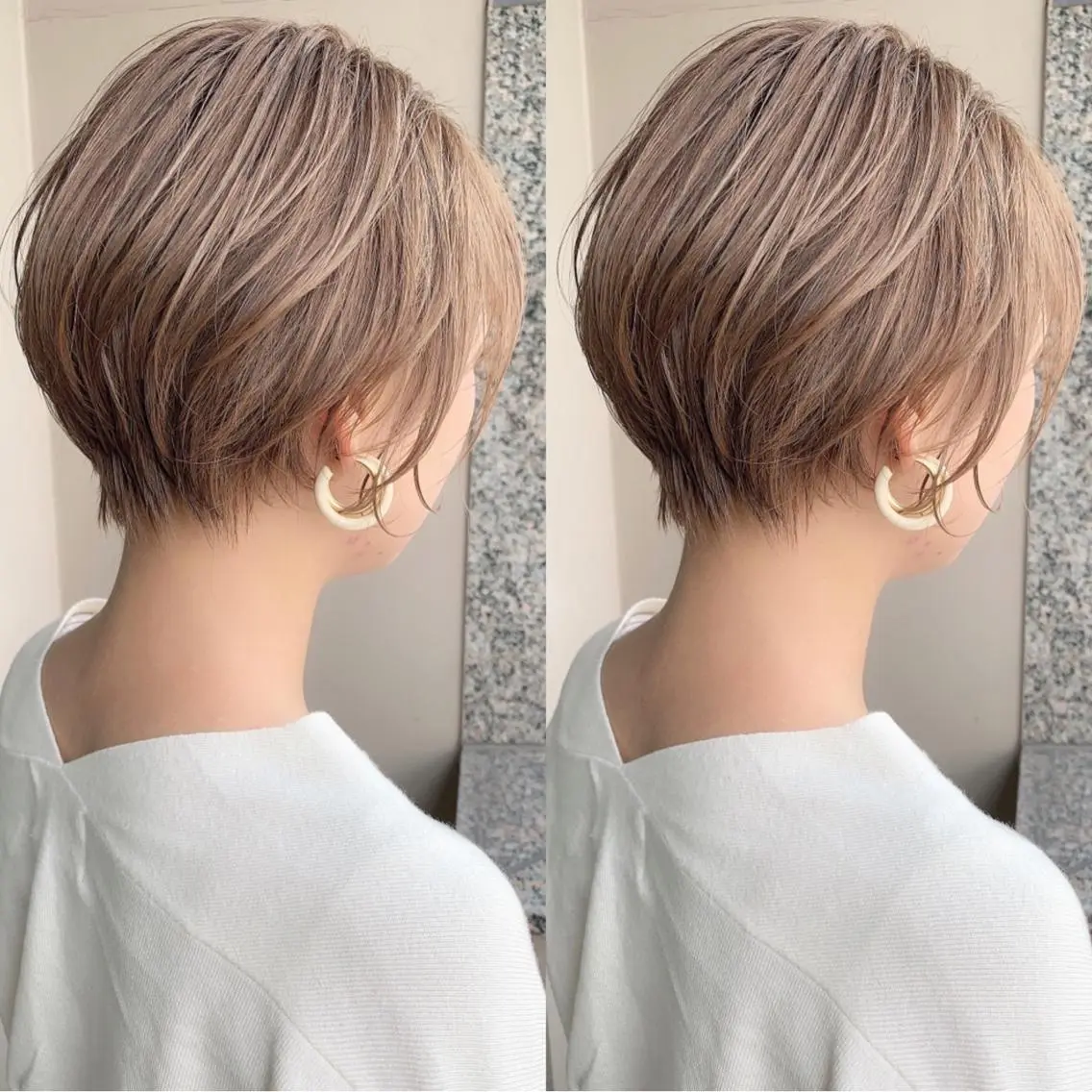 ショート くびれヘア ショートヘア カット ヘアカラー トリートメント mua 鳳のヘアスタイル
