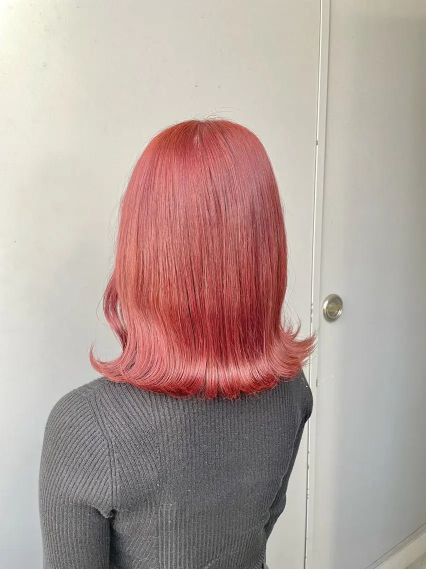 ミディアム カラー ヘアカラー トリートメント ヘッドスパ ヘアセット ベージュカラー💖 やすひろのヘアスタイル