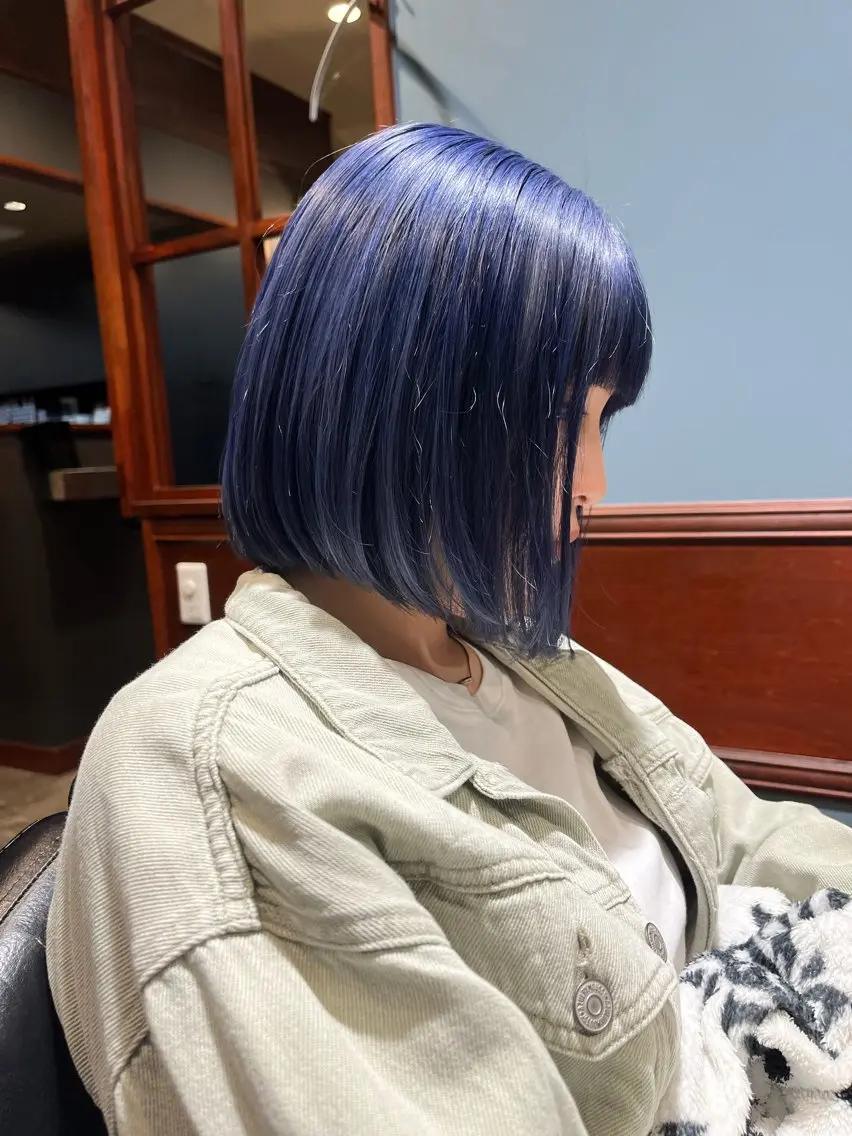 ショート カラー バレイヤージュ ブリーチ ケアブリーチ 透明感カラー デザインカラー カット ヘアカラー 初ブリーチOK✨ ハイトーン稲吉菜々美のヘアスタイル