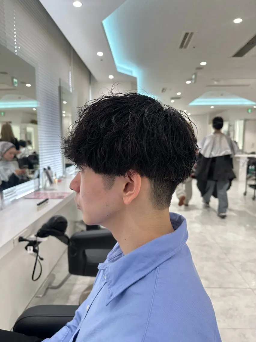 ショート パーマ メンズ カット パーマ 🐺韓国風メンズ特化 あさひ🐺のヘアスタイル