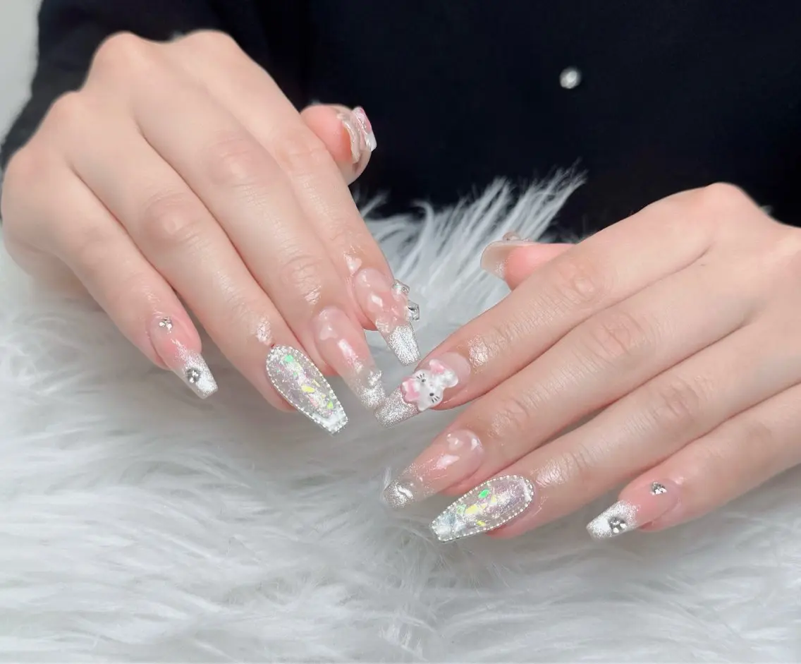 ネイル アートネイル 韓国ネイル 持ち込み ワンホンネイル ハンドネイル Lenie Nail Salonのネイルデザイン